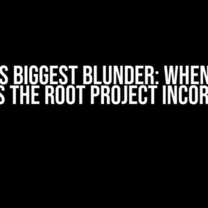 Gradle’s Biggest Blunder: When Gradle Defines the Root Project Incorrectly