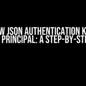 Renew JSON Authentication Key of Service Principal: A Step-by-Step Guide